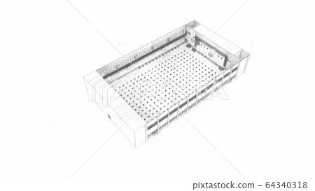 Gymnasium entrance ceremony School less chairs Coronavirus Illustration 24 Gymnasium entrance ceremony School less chairs Coronavirus Illustration 24 64340318