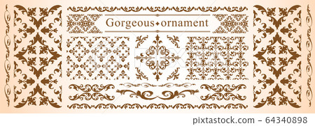 Gorgeous frames, European, Rococo, Gothic style, patterns, calligraphy vintage decoration Gorgeous frames, European, Rococo, Gothic style, patterns, calligraphy vintage decoration 64340898