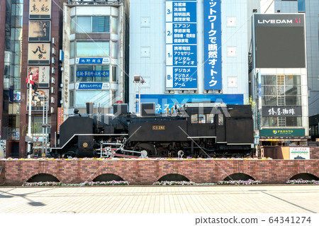 Shimbashi station square SL open space 64341274