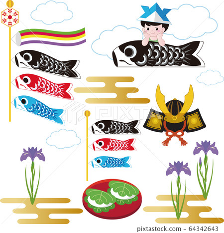 男孩節Koinobori Koinobori插圖素材集 男孩節Koinobori Koinobori插圖素材集 64342643