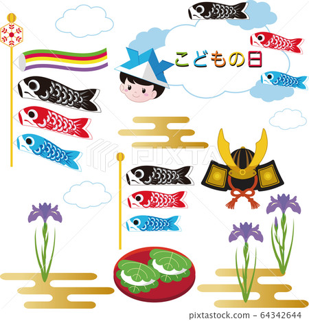 男孩節Koinobori Koinobori插圖素材集 男孩節Koinobori Koinobori插圖素材集 64342644