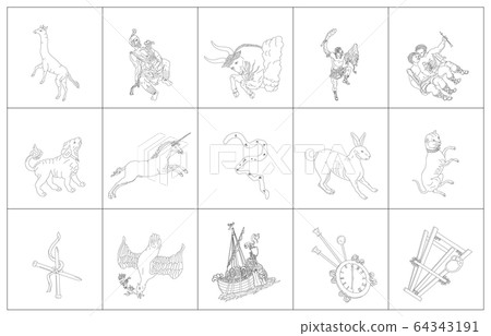 White frame without constellation line in winter White frame without constellation line in winter 64343191