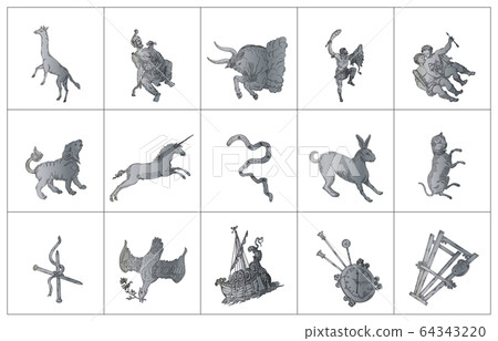 沒有線框的冬季星座陰影 沒有線框的冬季星座陰影 64343220