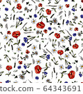 Beautiful colorful flowers for flowershop, invitations, cards 64343691