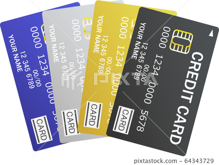 Credit card illustration Credit card illustration 64343729