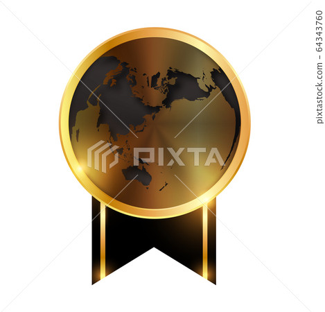 Medal world ribbon icon - Stock Illustration [64343760] - PIXTA