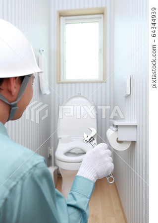 Worker (vendor maintenance repair building construction business copy space on-site supervision work glove glove) 64344939
