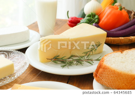 Natural cheese 64345685
