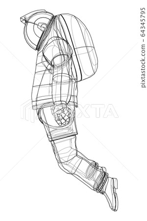Astronaut concept. Vector rendering of 3d Astronaut concept. Vector rendering of 3d 64345795