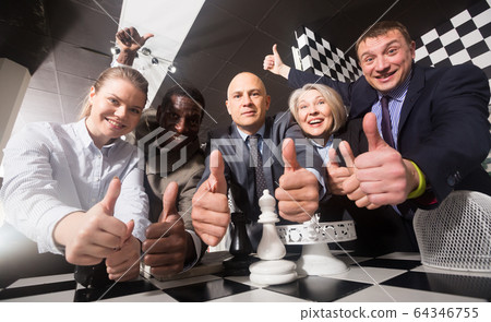 Friends spending time at escape room Friends spending time at escape room 64346755