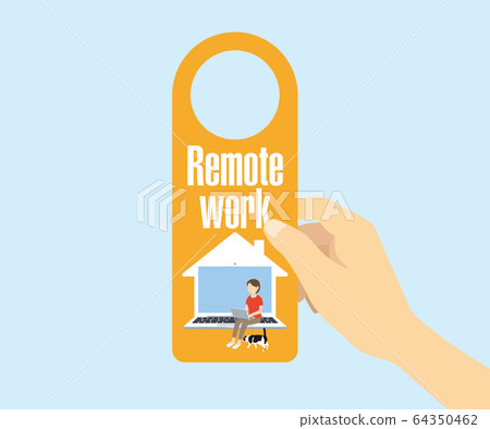Remote work, telework, telecommuting, business 64350462