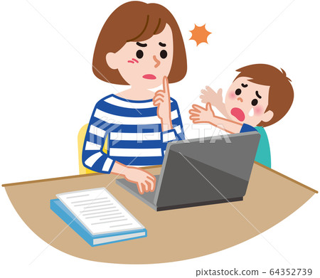 遠程辦公兒童保育 64352739