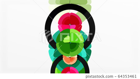 Abstract background, trendy color circles geometrical composition. Vector Illustration For Wallpaper, Banner, Background, Card, Book Illustration, landing page Abstract background, trendy color circles geometrical composition. Vector Illustration For Wallpaper, Banner, Background, Card, Book Illustration, landing page 64353461