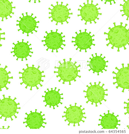 Coronavirus cell. Flu virus texture. Seamless Coronavirus cell. Flu virus texture. Seamless 64354565