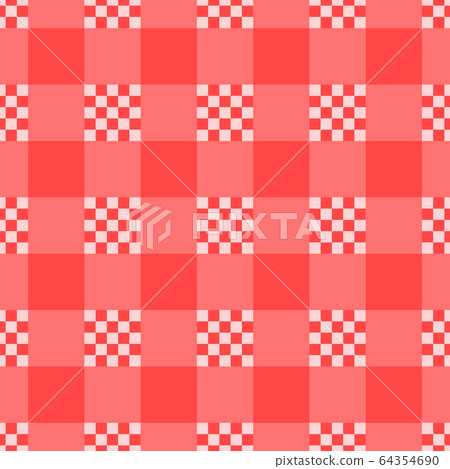 Checkered seamless pattern. Red color cell. Kitchen fashion texture print design. Vector stock illustration background. Checkered seamless pattern. Red color cell. Kitchen fashion texture print design. Vector stock illustration background. 64354690