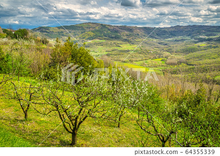 View of the mountainous landscape. View of the mountainous landscape. 64355339