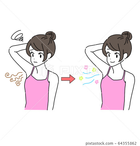 Armpit worried smell 64355862