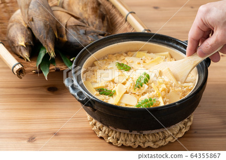 Bamboo shoots rice Bamboo shoots rice 64355867