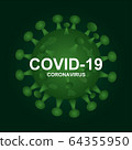 Covid-19 coronavirus background illustration vector 64355950