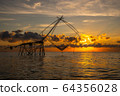 The Traditional fishing in Thailand. 64356028