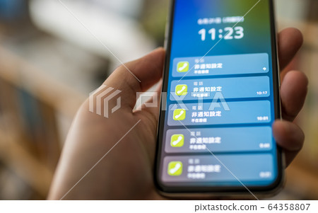 incoming, receiving, smart phone 64358807