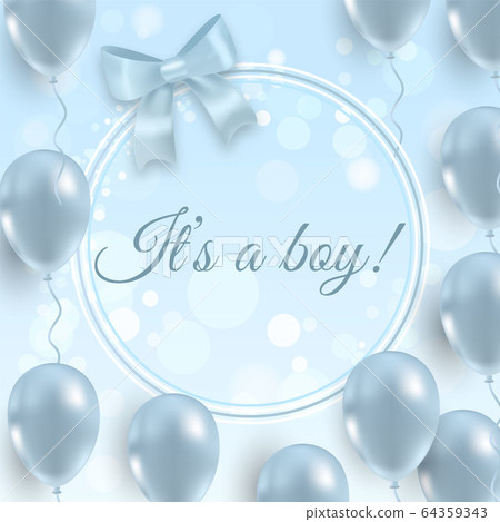 It is a boy beautiful postcard. Vector. It is a boy beautiful postcard. Vector. 64359343