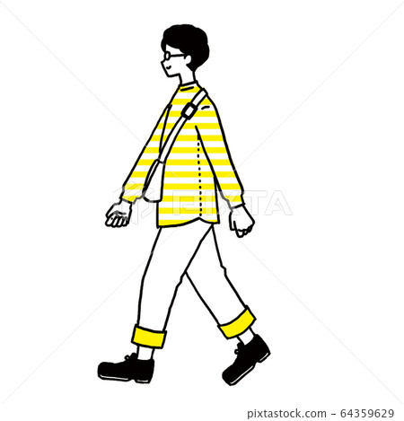 年輕男子走 64359629