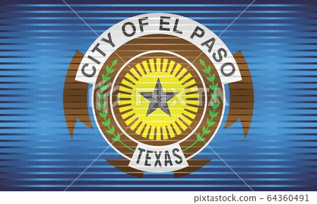 Shiny Grunge flag of the El Paso 64360491