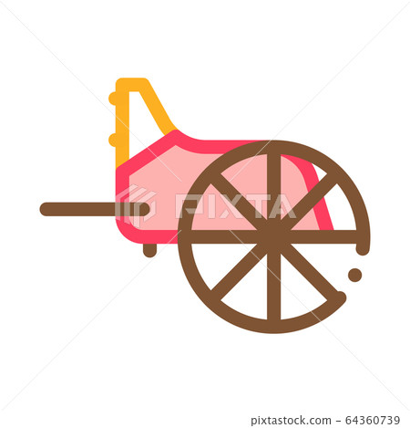 wooden greek wheel icon vector outline illustration wooden greek wheel icon vector outline illustration 64360739