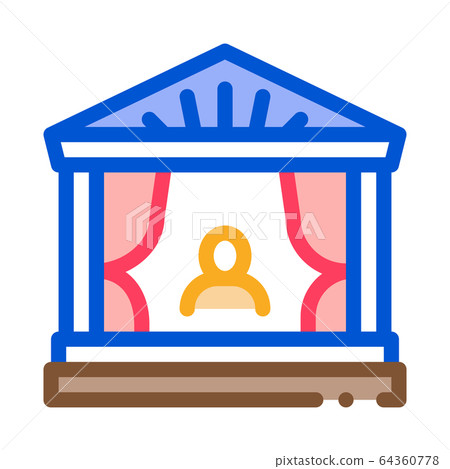 greek ancient theater icon vector outline illustration greek ancient theater icon vector outline illustration 64360778