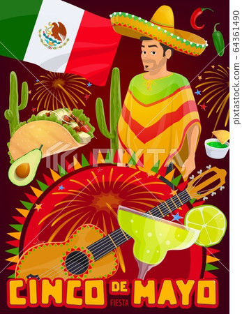 Cinco de Mayo holiday, Mexican fiesta party 64361490