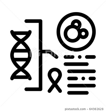 blood dna icon vector outline illustration blood dna icon vector outline illustration 64361628