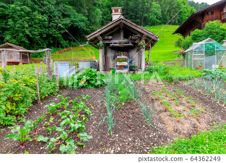 The Swiss village Iseltwald on the famous lake Brienz. The Swiss village Iseltwald on the famous lake Brienz. 64362249