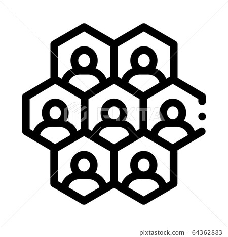 individuality of each person icon vector outline illustration 64362883