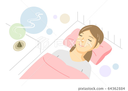 一個在睡前燒香睡覺的女人（三角香/三角型） 64362884
