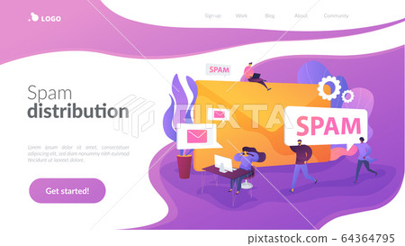 Spam landing page template. Spam landing page template. 64364795