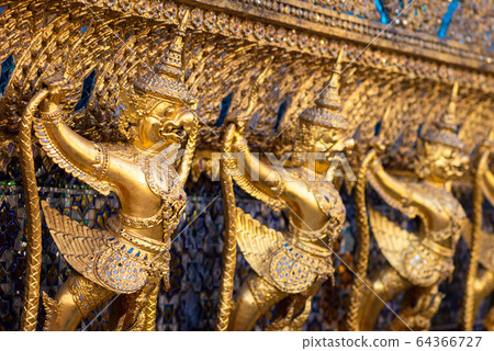 Temple of the Emerald Buddha or Wat Phra Kaew temple in Bangkok,Thailnd Temple of the Emerald Buddha or Wat Phra Kaew temple in Bangkok,Thailnd 64366727
