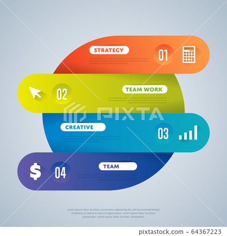 Infographics elements vector template - Stock Illustration [64367223 ...