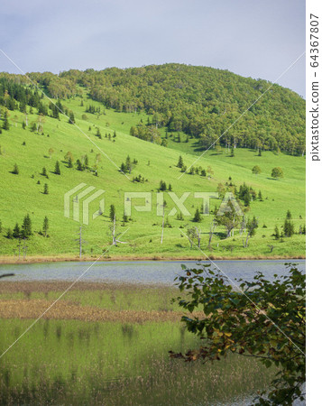 Lake Shinonome overhead view horizontal composition 64367807