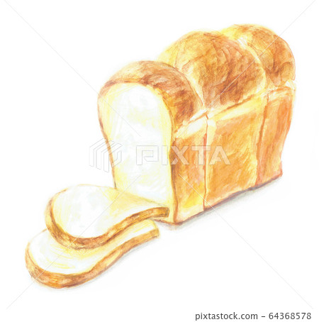 Hand-painted bread 64368578