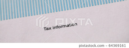 Business planning chart with tax information 64369161