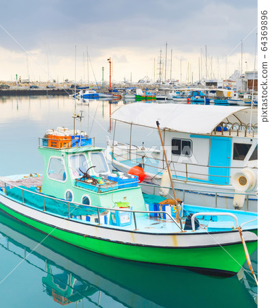 Fishing boats, Limassol marina, Cyprus Fishing boats, Limassol marina, Cyprus 64369896