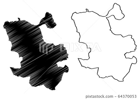 Madrid City (Kingdom of Spain) map vector 64370053