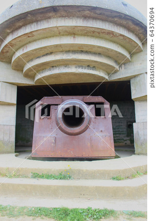 Remains of the german Battery which was captured on June 07 1944, Bunker and Artillery Guns 64370694