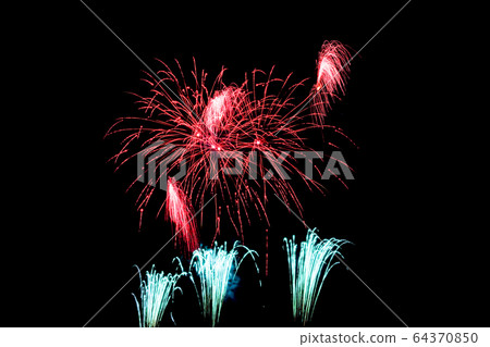 Fireworks display at Ohito, Izunokuni-shi, Shizuoka 64370850