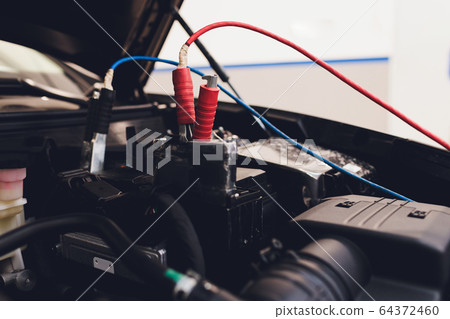 Selective focus charging car with electricity trough cables. 64372460