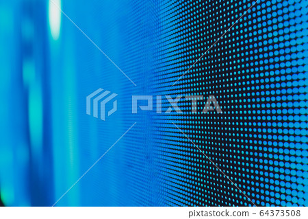 White dotted bright colored LED smd screen - close up background. 64373508