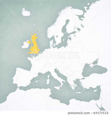 Map of Europe - United Kingdom 64373518