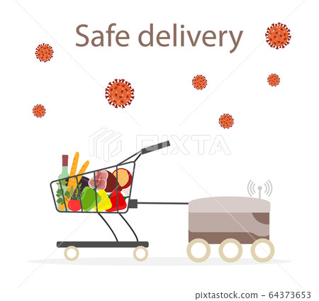 Quarantine Virus Online Order Safe delivery Robot Quarantine Virus Online Order Safe delivery Robot 64373653