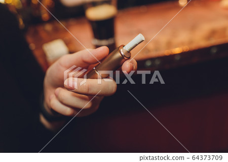 Modern hybrid cigarette device without burning tobacco, alternative smoking. Modern hybrid cigarette device without burning tobacco, alternative smoking. 64373709